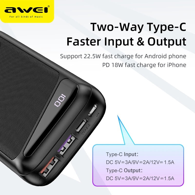 Awei P104K 20,000MAH Powerbank