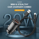 Awei C-706 20w Fast Dual Car Charger