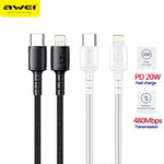 Awei CL-118L Type C to Lightning Cable